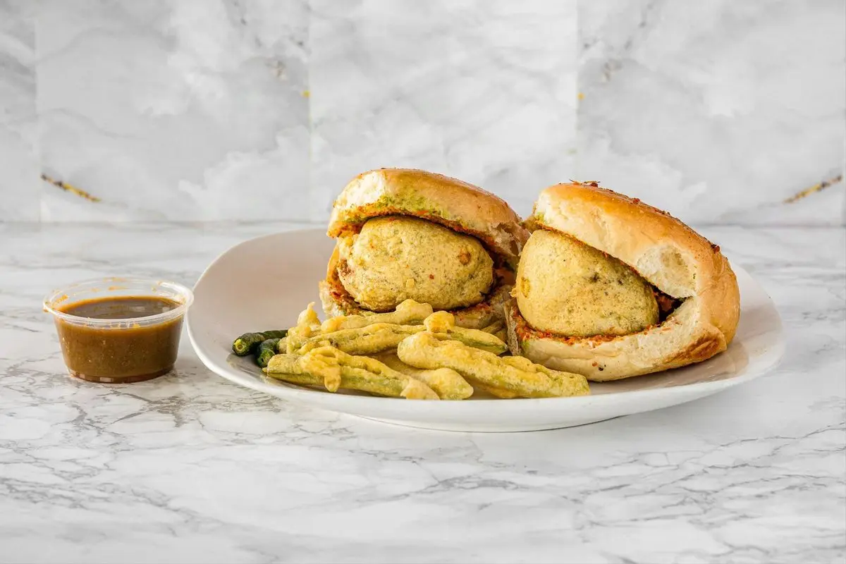 Vada Pav - Indian street burger at Gujju Galli Winnipeg